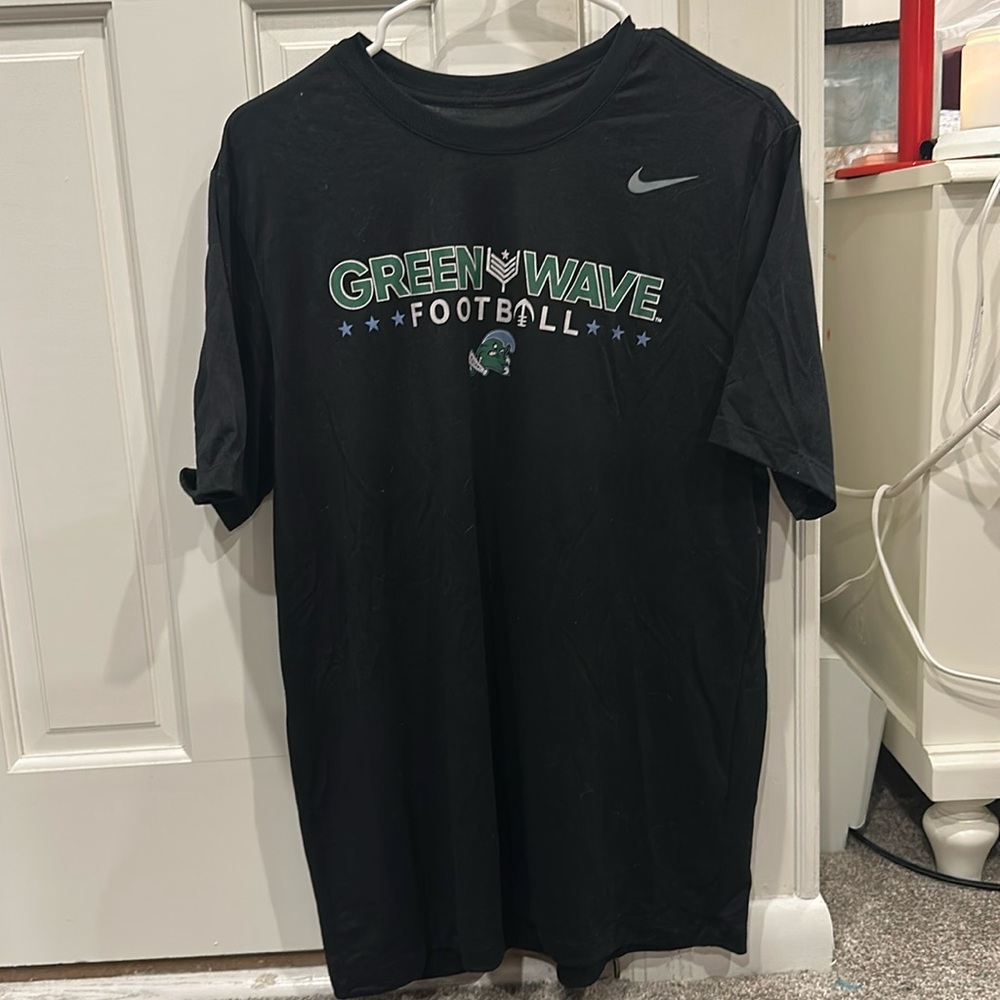 Tulane Football 2023 Military Bowl Player Issued Nike Dri Fit Tee Shirt